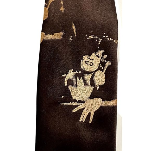 Vintage Liebert Brown Female Silique Tie Circa 1970 - Picture 1 of 4